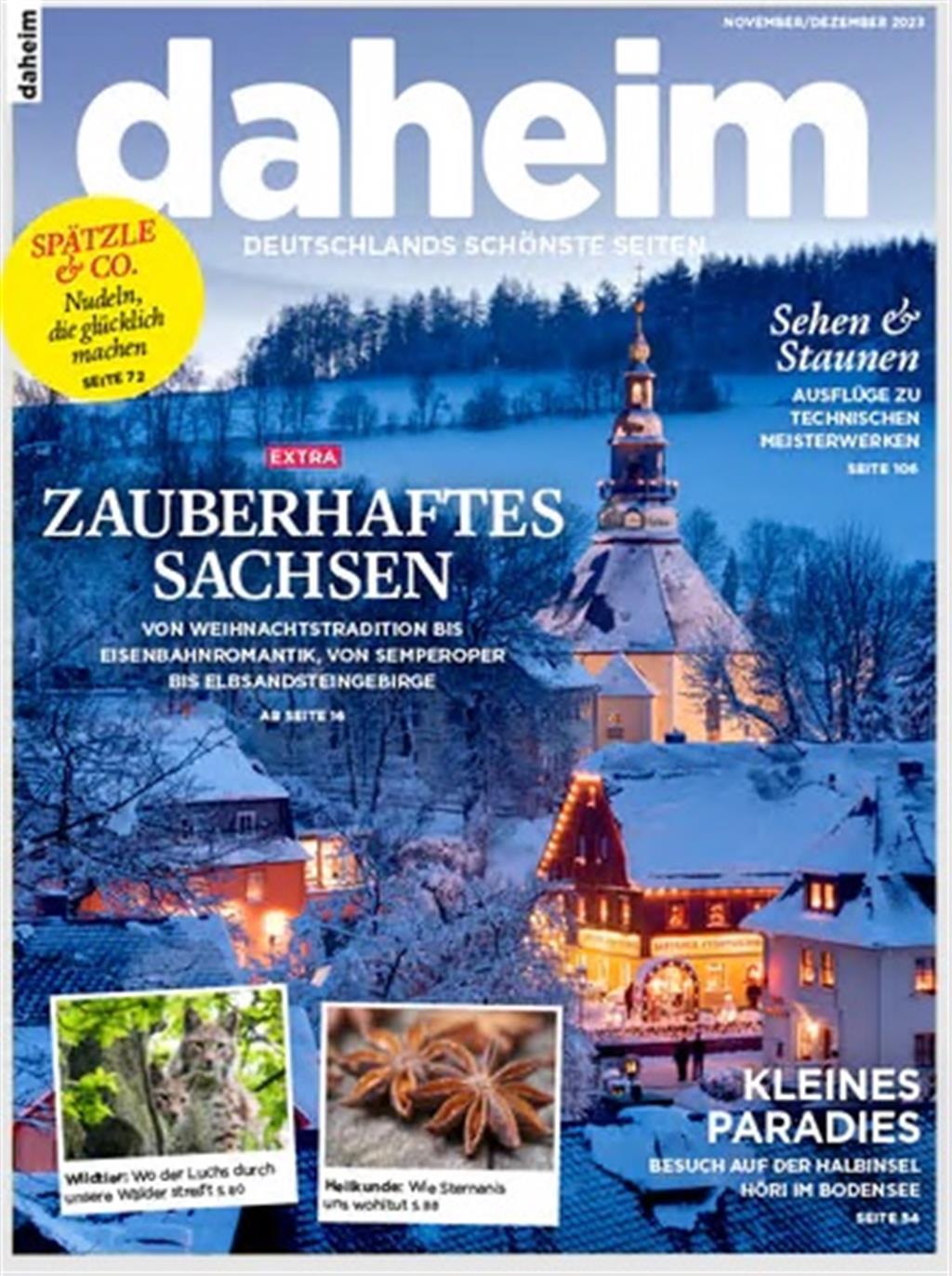 Daheim in Deutschland 35% Rabatt auf Mini- und Geschenkabo Presseplus.de