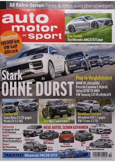 Das Cover des auto motor und sport Magazins