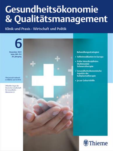 Das Gesundheitsökonomie & Qualitätsmanagement Magazin