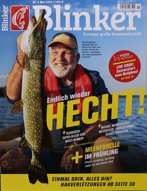 Das Cover des Angelmagazins Blinker