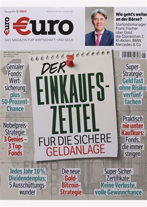 Das Cover der Zeitschrift Euro Magazin