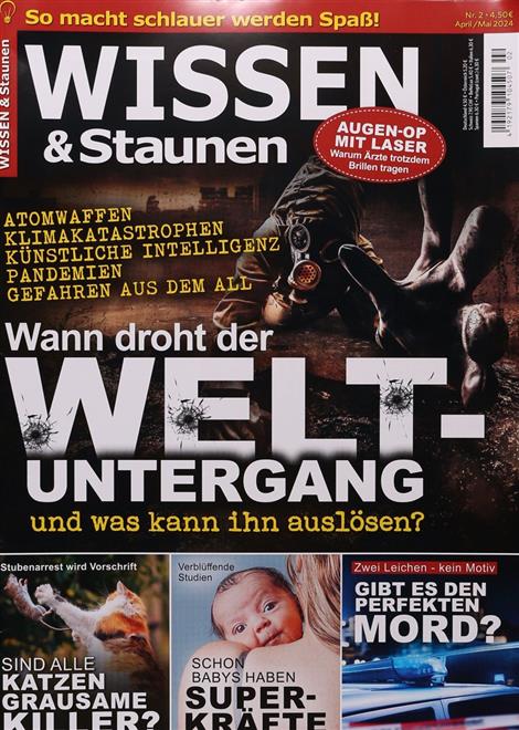 Das Cover der Zeitschrift Wissen & Staunen