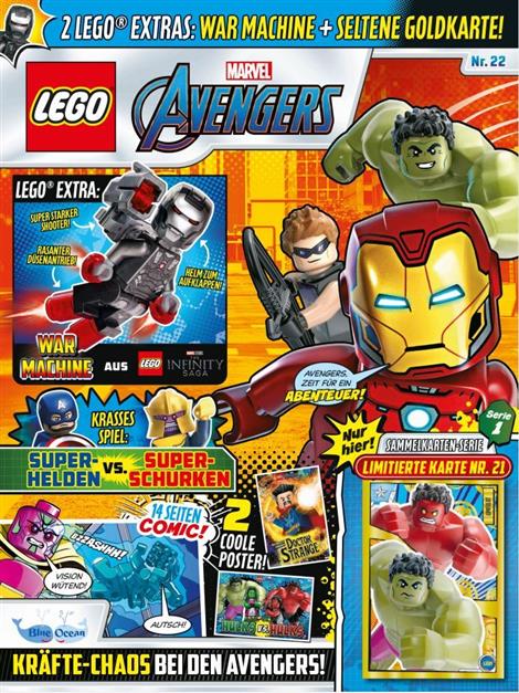 Das aktuelle Cover des Lego Marvel Avenger Magazins. 