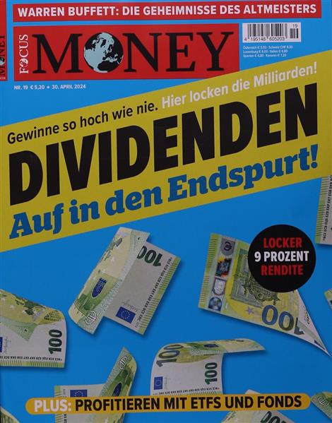 Das Cover der Zeitschrift Focus Money