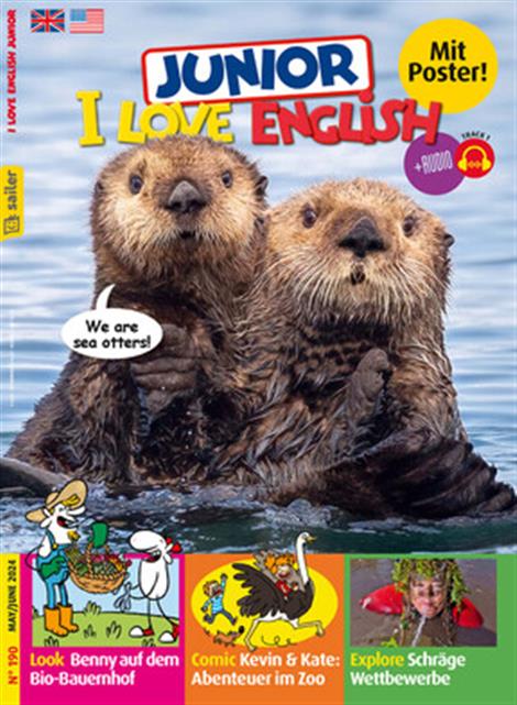 Das Cover der I love english Junior Zeitschrift