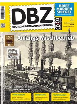 DBZ Briefmarkenzeitung Cover