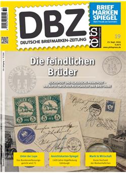 DBZ Briefmarkenzeitung Cover