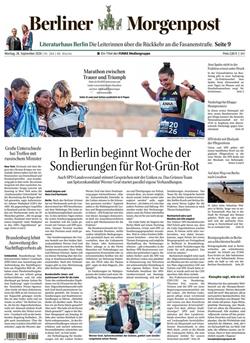 Berliner Morgenpost E-Paper Cover