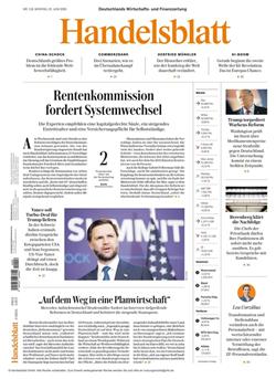 Handelsblatt Print & Digital Cover