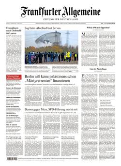 FAZ Frankfurter Allgemeine Mo-Sa E-Paper Cover