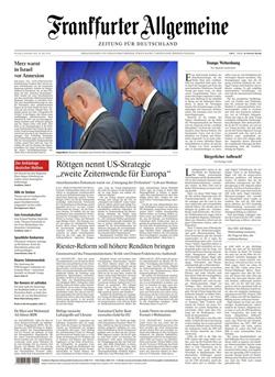 FAZ Frankfurter Allgemeine Mo-Sa E-Paper Cover