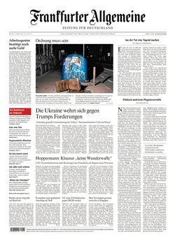 FAZ Frankfurter Allgemeine Mo-So E-Paper Cover
