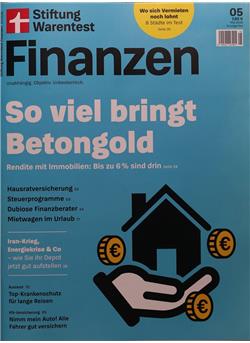 Stiftung Warentest Finanzen Cover