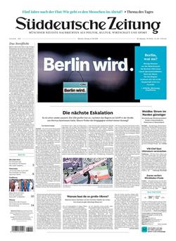 Süddeutsche Zeitung Cover