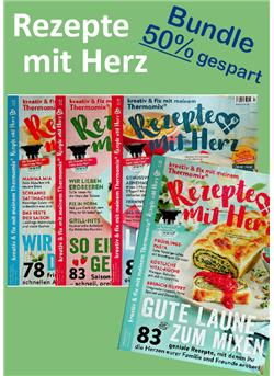 Bundle Rezepte mit Herz 4 Ausgaben 50% gespart Sonderheft Cover