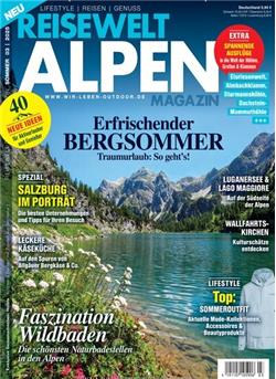 Reisewelt Alpen Magazin Cover