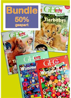 Bundle Geolino Mini + Wimmelhefte 50% gespart Sonderheft Cover