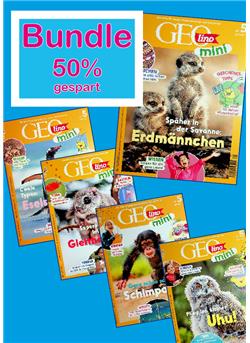 Bundle Geolino Mini 5 x 50% gespart Sonderheft Cover