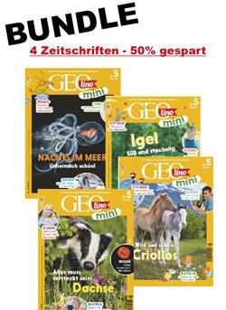 Bundle Geolino Mini 4 Ausgaben 50% gespart Sonderheft Cover