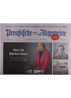 Preußische Allgemeine Zeitung Cover
