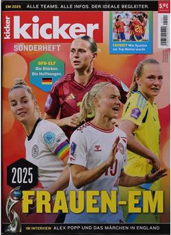Kicker Sonderheft Frauen-EM 2025 Sonderheft Cover