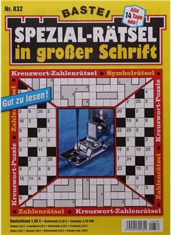 Spezialrätsel - Grosse Schrift Cover