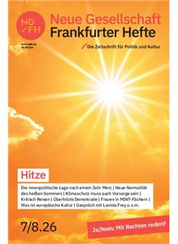 NEUE GESELLSCHAFT FRANKFURTER HEFTE Cover