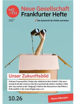 NEUE GESELLSCHAFT FRANKFURTER HEFTE E-Paper Cover