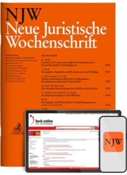 Neue Juristische Wochenschrift - NJW Cover