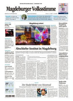 Magdeburger Volksstimme E-Paper Cover