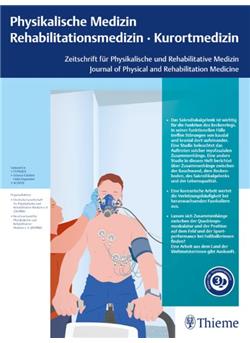 Physikalische Medizin - Institutionen E-Paper Cover