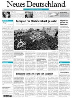 Neues Deutschland E-Paper Cover