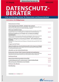 Datenschutzberater Cover