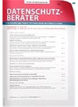 Datenschutzberater Cover