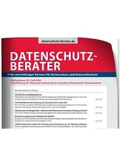 Datenschutzberater Cover