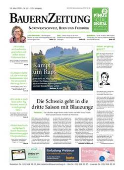 BauernZeitung Nordwestschweiz Cover