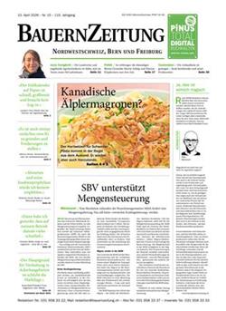 BauernZeitung Nordwestschweiz Cover