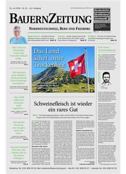 BauernZeitung Nordwestschweiz Cover
