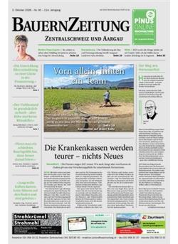 BauernZeitung Zentralschweiz Cover