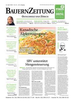 BauernZeitung Ostschweiz Cover