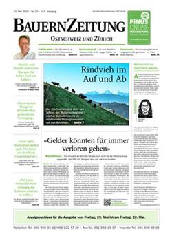 BauernZeitung Ostschweiz Cover