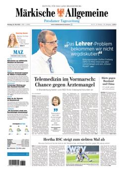 Märkische Allgemeine E-Paper Cover