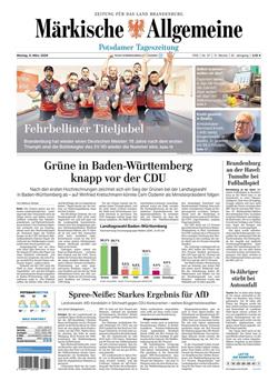 Märkische Allgemeine E-Paper Cover