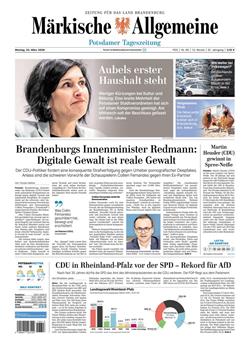 Märkische Allgemeine E-Paper Cover