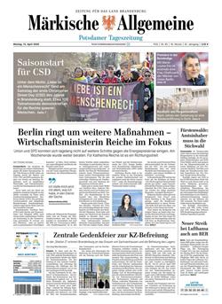 Märkische Allgemeine E-Paper Cover