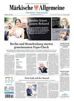 Märkische Allgemeine E-Paper Cover