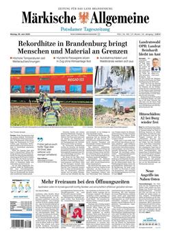 Märkische Allgemeine E-Paper Cover