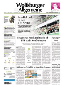 Wolfsburger Allgemeine Zeitung Cover