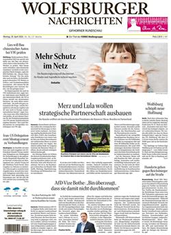 Wolfsburger Nachrichten E-Paper Cover