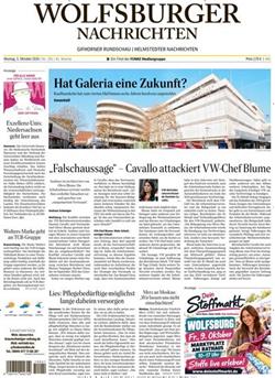 Wolfsburger Nachrichten E-Paper Cover